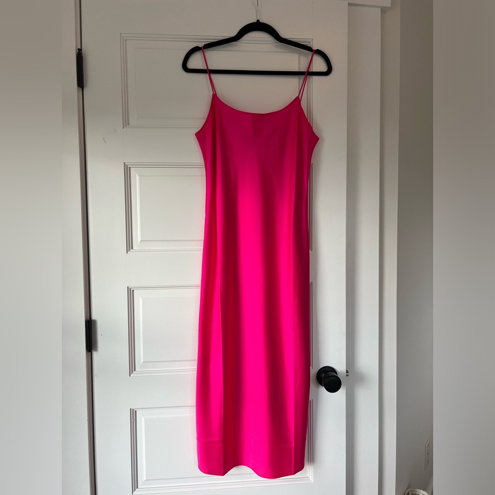 J. Crew Hot Pink Slip Dress